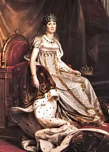 Empress Josephine with empress crowns (destroyed 1819)