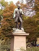 The statue of Josif Pančić in Students Square, Belgrade