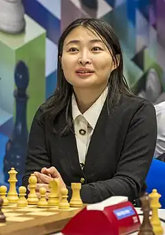 Ju Wenjun, the current Women's World Chess Champion.