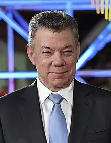 Juan Manuel Santos, former president of Colombia and recipient of the 2016 Nobel Peace Prize