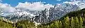 The Julian Alps seen from the Vršič Pass