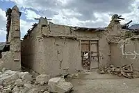 The June 2022 Afghanistan earthquake caused severe destruction and many villages were destroyed.