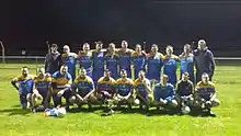 A Squad photo of the 2014 Junior Football Team.