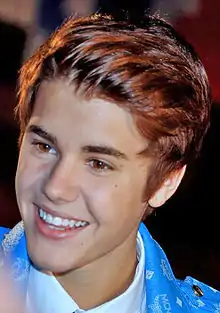 Justin Bieber pictured in 2012, a year before the release of the song