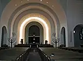 Interior of the synagogue