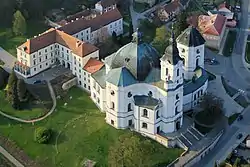 The iconic radical baroque space - Church of the Name of the Virgin Mary (Křtiny), Moravia