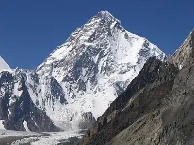 K2, the second-highest mountain on Earth