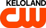 The CW network logo in orange below the word "KELOLAND" in dark green in a sans serif, right-justified.