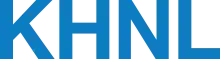 The letters K H N L in a sans serif in blue.