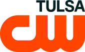 The CW network logo in orange with "Tulsa" in a sans serif on top, right-aligned