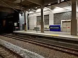 View of the platform of the new KTM Komuter station