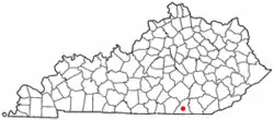 Location in Kentucky