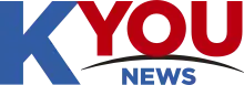 A large blue K next to a smaller red "YOU" with a curved underline in black under it. The word "NEWS" is under the underline.