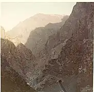 The Tang-e Gharu canyon east of Kabul