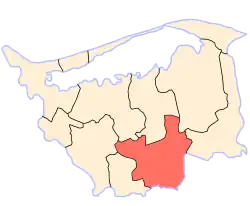 Location of Kafr El Sheikh