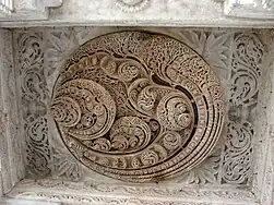 Delicate marble carving at Dilwara Temples