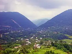 Kamani village and surrounding mountains