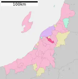 Location of Kamo in Niigata Prefecture