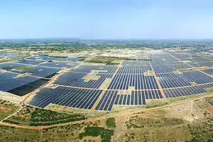 Kamuthi Solar Power Project, Tamil Nadu 648 MW 9°20′51″N 78°23′32″E﻿ / ﻿9.347568°N 78.392162°E﻿ / 9.347568; 78.392162