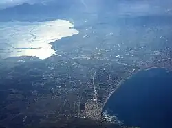 Aerial photograph of the Corinth Canal area (2011)