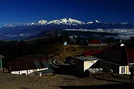 Singalila Range and Kanchenjungha seen from Sandakpur