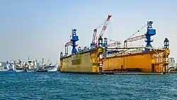 Floating drydock Jong Shyn No. 8 in Port of Kaohsiung