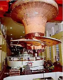 A Bonneville Dam Kaplan turbine after 61 years of service