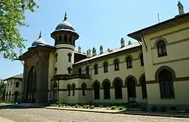 Historic railway station in Karaağaç used as Trakya University's Faculty of Fine Arts.