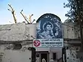 Exterior of Gurdwara in Swami Narain Mandir Complex, Karachi