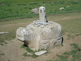 A stone turtle in Karakorum