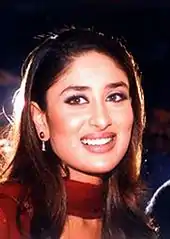 Kareena Kapoor smiling away from the camera