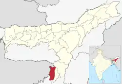 Location in Assam