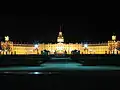 The palace at night