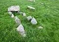 Flag-stone cist from the Late Stone Age.