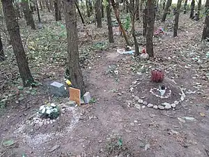 Pet cemetery in Vilnius, Lithuania