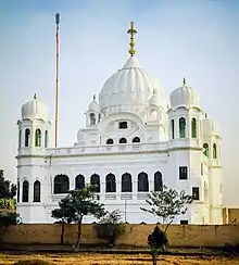 The Gurdwara before construction of the Kartarpur corridor