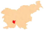 Location of the Municipality of Cerknica