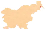 Location of the Municipality of Črenšovci in Slovenia