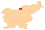 Location of the Municipality of Črna na Koroškem in Slovenia