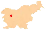 The location of the Municipality of Gorenja Vas–Poljane