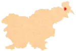 The location of the Municipality of Murska Sobota