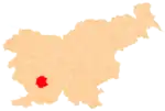 The location of the Municipality of Postojna