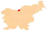 The location of the Municipality of Solcava