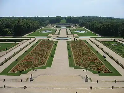 Gardens at Vaux-le-Vicomte, France, by André Le Nôtre, 1657–1661