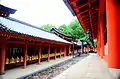 Corridors in the shrine complex