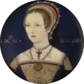 Katherine Parr by Levina Teerlinc. The Sudeley Miniature