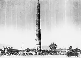 The original Dharahara before the 1934 earthquake