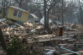 Hurricane Katrina pushed houses inland along the Mississippi Gulf Coast, including at Biloxi.