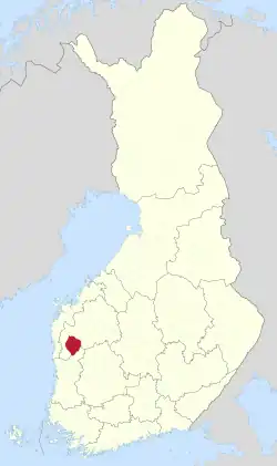 Location of Kauhajoki in Finland