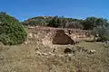 Ruins of the Kazarma tholos tomb [de] (c.1500 BC) showing the Mycenaean beehive technique